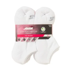 Avia Women's Performance Cushioned No Show Socks, Stocking Stuffers, 10-Pack