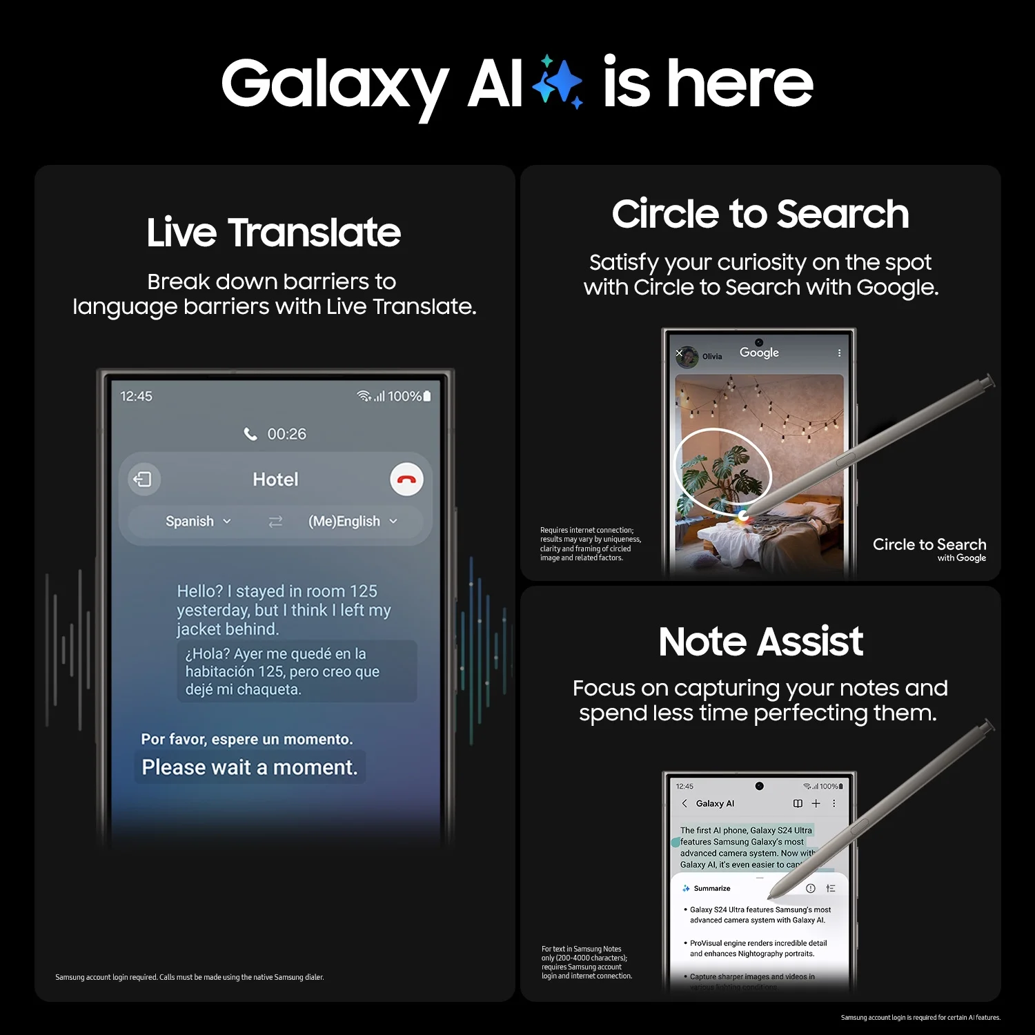 Samsung Galaxy S24 Ultra 256GB US Version, Unlocked Android Smartphone with 200MP Camera, 8K Video, Long Battery - Titanium Black - Image 2