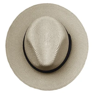 IDALL Trucker Hat,Baseball Cap Womens Fashion Solid Color Wide Panama Hat Foldable Beach Sun Hat Golf Hat,Hats for Women A